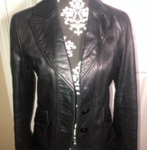 GUESS Genuine Leather Blazer